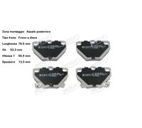 YY KIT PASTIGLIE FRENO POST. PER TOYOTA CELICA - COROLLA - YARIS JAPKO 51203