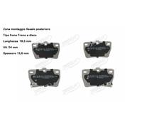 YY KIT PASTIGLIE FRENO POST. PER TOYOTA RAV 4 II PER DR DR 5 JAPKO 51256