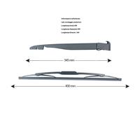 YY Kit posteriore Tergilunotto CITROEN / PEUGEOT QUALITY PARTS 74031 OE 6429V5