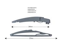 YY Kit posteriore Tergilunotto MERCEDES-BENZ Classe B QUALITY PARTS 74144