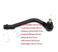 YY TESTA BARRA D'ACCOPPIAMENTO ANT DX KIA SPORTAGE - CARENS HYUNDAI ix35 111H22R