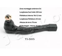 YY TESTA BARRA D'ACCOPPIAMENTO ANT. DX SSANGYONG ACTYON - KYRON - REXTON 111S04R