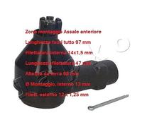 YY TESTA BARRA D'ACCOPPIAMENTO ANT. HYUNDAI GETZ - SANTA FÉ - TRAJET 111H05