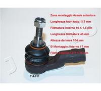 YY TESTA BARRA D'ACCOPPIAMENTO ANT. LAND ROVER DISCOVERY III 2.7 TD/4.4 111L011