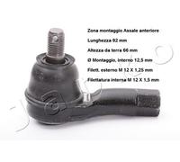 YY TESTA BARRA D'ACCOPPIAMENTO ANT. PER CHEVROLET MATIZ DAEWOO MATIZ - 111D56