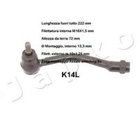 YY TESTA BARRA D'ACCOPPIAMENTO ANT. SX HYUNDAI i20 - RIO III 111K14L 56820-1W000