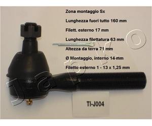 YY TESTA BARRA D'ACCOPPIAMENTO ANT. SX JEEP CHEROKEE 2.1 TD 111J003L - 52005741