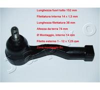 YY TESTA BARRA D'ACCOPPIAMENTO ANT. SX KIA CARNIVAL I 2.9TD/2.9CRD JAPKO 111K93L