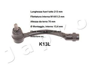 YY TESTA BARRA D'ACCOPPIAMENTO ANT. SX KIA PICANTO 1.0/1.2 JAPKO 111K13L