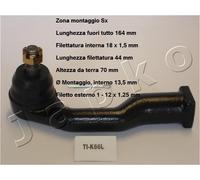 YY TESTA BARRA D'ACCOPPIAMENTO ANT SX KIA RETONA - SPORTAGE 111L66L 0K011-32-230