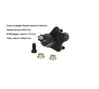YY TESTINA SOSPENSIONE ANT. INF. PER HONDA CR-V II (RD_) 2.2 I-CTDI JAPKO 73410