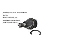 YY TESTINA SOSPENSIONE ANT. INF. PER TOYOTA HILUX III PICK-UP 2.5 D JAPKO 73247
