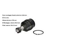 YY TESTINA SOSPENSIONE ANT. INF. PER TOYOTA LAND CRUISER 100 4.2 TD JAPKO 73235