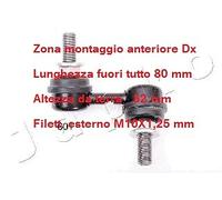 YY TIRANTE BARRA STABILIZZATRICE ANT. DX DAIHATSU SIRION 1.0/1.3/1.5 106601R