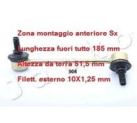 YY TIRANTE BARRA STABILIZZATRICE ANT SX PER ISUZU D-MAX 2.5/3.0 DITD 4X4 106908L