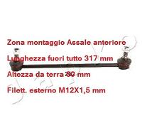 YY TIRANTE BARRA STABILIZZATRICE ANT. TOYOTA IQ 1.0/1.33/1.4 D-4D JAPKO 106262