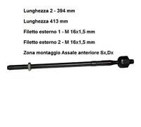 YY TIRANTE SCATOLA STERZO ANT. FORD TRANSIT BIRTH AX 0726 OE 6869951