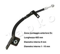 YY TUBO FRENO FLESSIBILE ANT. DX HYUNDAI GETZ 1.1/1.3/1.4 - 69H28 - 587321C000