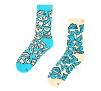 YY Vertical Calze lifestyle ispirate all'arrampicata per gli amanti della montagna Rock Socks - Spray Wall Blue L, Blu, Large