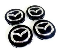 YYALI 4 Pezzi Auto Tappi Coprimozzo per Mazda MX-5 MX 5 MX5, Impermeabile Antipolvere Tappi Coprimozzo Anti Ruggine Tappi Centrali Ruota Accessori,56mm