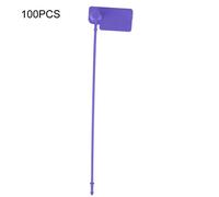 YYALYYON Cavo per etichette usa e getta da 100 pezzi. Segni di identificazione colorati. Cravatte antifurto. Cravatta autobloccante (Viola)