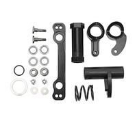 YYALYYON for ARRMA 1/7 1/8 RC Cars Steering Group Assembly, alluminio in lega ad alta resistenza Steering Set, Durable Replacement Part, Enhanced Control Performance, Precision Engineered (nero)