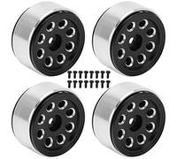 YYALYYON per accessori per auto RC leggeri e resistenti in lega di alluminio, resistenti alle collisioni, antivento ad alta temperatura, migliorano l'autenticità, migliorano le (Nera)