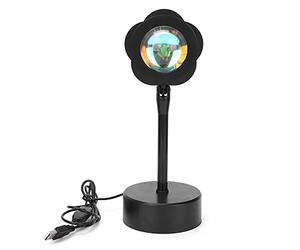YYALYYON per Proiettore LED Halo, Corpo in Alluminio Premium, Rotazione di 180 Gradi, Chip a Risparmio Energetico, Alto Indice di Rifrazione per la Trasmissione Web di Fotografia (Sole)