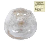 YYALYYON Poltrona da divano gonfiabile pieghevole trasparente per adulti con decorazioni in paillettes per dormire nel tempo libero (Oro)