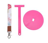 YYALYYON Porta filato da polso per lavoro a maglia e uncinetto, design compatto e leggero, ergonomico con comoda cinghia, ruota saldamente il gomitolo per un artigianato efficiente, Portabl (rosso