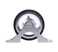 YYALYYON Ruota facile per bici pieghevole, accessorio parafango premium in lega di alluminio, compatibilità leggera e versatile, per manovrabilità e stile migliorati (Argento)