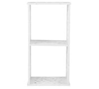 YYALYYON Wall Shelf, Premium High Density Sheet, Fireproof Waterproof, Hollow out Carved Design, for Plant Pot, Basket Holder, for Living Room Bedroom Study Decor (Double Grid)