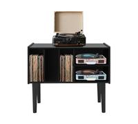 YyanLAK Giradischi da tavolo, 80 x 40 x 82,6 cm, supporto per dischi in vinile, supporto per giradischi con memoria per soggiorno (1, tavoletta densa)