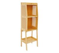 YyanLAK Libreria moderna, scaffale sottile, armadietto, comodino a 3 - 4 - 5 livelli per libri, snack, tazze, decorazioni, vasi da fiori (4 livelli)