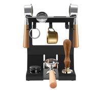 YyanLAK Scaffale Barista, 23 x 14,7 x 29,2 cm, per accessori da caffè, scaffale per utensili da caffè, porta filtro da caffè, scaffale da parete per riporre utensili da caffè (nero)
