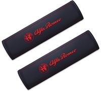 YYBCDSA 2 Pezzi Copri Cintura di Sicurezza Auto, per Alfa Romeo Mito Brera GT Giulietta Giulia Stelvio Imbottiture Cinture di Sicurezza,Viaggio Ammortizzatori,Morbide e Confortevoli