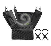 YYBCDSA Coprisedile Auto per Cani, per Fiat 500/500C/500E/Abarth 500 2007-2022 Coprisedili Posteriore per Cani Impermeabile Antiscivolo con Finestre a Maglie Viaggiare Accessori,137x147CM