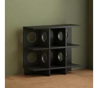 YYBHKHBY Libreria Con 7 Scomparti,Moderna Scaffalatura Aperta,Mobiletto Multiuso, Bibliothèque Bois,Organizzatore Multiuso Per Soggiorno Camera Da Letto Camera Dei Bambini Studio,Nero,90x77x32cm