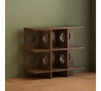 YYBHKHBY Libreria Con 7 Scomparti,Moderna Scaffalatura Aperta,Mobiletto Multiuso, Bibliothèque Bois,Organizzatore Multiuso Per Soggiorno Camera Da Letto Camera Dei Bambini Studio,Walnut,90x77x32cm