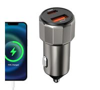 yybng Caricabatterie Per Automobili - Doppia Porta USB Type-C Power Delivery 30W Quick Charge 3.0,Adattatore Caricabatterie per Automobili,Per Telefono E Tablet Per Camion E Veicolo E Casa E