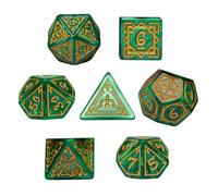 yybng Dadi Per Giochi, 7 Dadi In Acrilico Per Tematiche Ludiche, Giocattolo Completo Colori Vivaci Decorazione Attività di Gruppo per Residenza Camping Viaggio