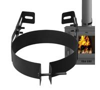 yybng di Supporto per Caminetto - Bracket per Stufa in Acciaio Inossidabile,Regolabile Per Tubo Della Stufa,per Interno ed Esterno Parete Soffitto Trave Casa Capanna Campeggio