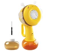 yybng Macchina Per Bolle,Giocattolo Divertente Bolle - Forma Ape Rotante Portatile Luci Colorate Gioco Spiaggia Aula Bambini Esterno Festa Viaggio Compleanno