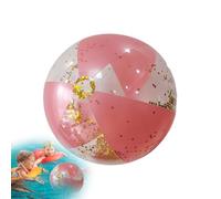 yybng Palla Da Spiaggia | Sfera Gonfiabile Trasparente Con Glitter - Decorazioni Riutilizzabili Giocattoli Giochi All'Aperto Per Bambini Ragazzi Adulti Estate Divertimento Feste Compleanno Matrimonio