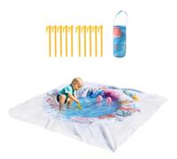 yybng Pozzetto da Spiaggia | Piscina Sabbia Pieghevole Con Borsa Di Stoccaggio,Tappetino Portatile Viaggio 2 In 1 Giocattolo Acqua Con Per Esterno Famiglia Giardino Parco Sabbia