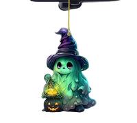 yybng Specchio Retrovisivo Auto Halloween - Decorazione A Charm Per Interno Auto | Pendente Acrilico Bidimensionale Halloween per Albero Finestra