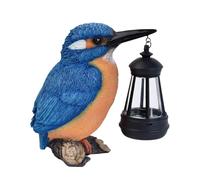 yybng Statue Di Da Giardino | Scultura Pescatore Blu Lanterna Solare Resistente Alle Intemperie | Statua da Giardino Esterno,Per E Cortile Mamma Nonna Compleanno Inaugurazione