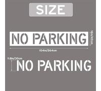 yybng Stencil Per Linee Di Divieto Di Sosta,Modello In Silicone Pieghevole 40 Cm X 264 Cm - Segnaletica Per Asfalto E Cemento | Per Marciapiedi In Asfalto E Cemento Aree Cortile Passaggi Percorsi E