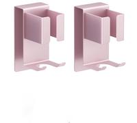 YYBO 2 PCS Porta Piastra per Capelli, Porta Phon da Muro, Supporto phon da Parete, porta Asciugacapelli Adatto per Piastre e Arricciacapelli, Oro Rosa