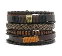 YYDPYZBD Bracciale in Pelle Vintage Uomini più Braccialetti Tessuti Come Accessori Decorativi A Cordone-4